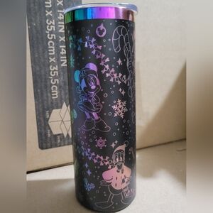 Mickey Mouse Holiday Laser Engraved 20oz Tumbler NWOT